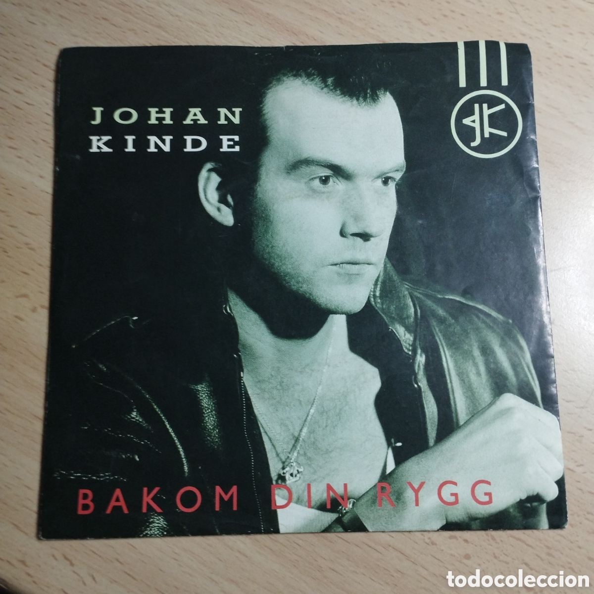 Discos de vinilo: Single 7&rdquo; Johan Kinde 1988 Germany. Bakom din Rygg + en Krog utan namn