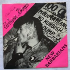 Discos de vinilo: URBAN DOGS ‎– NEW BARBARIANS / SPEED KILLS / COCAINE , EP UK 1982 FALLOUT RECORDS