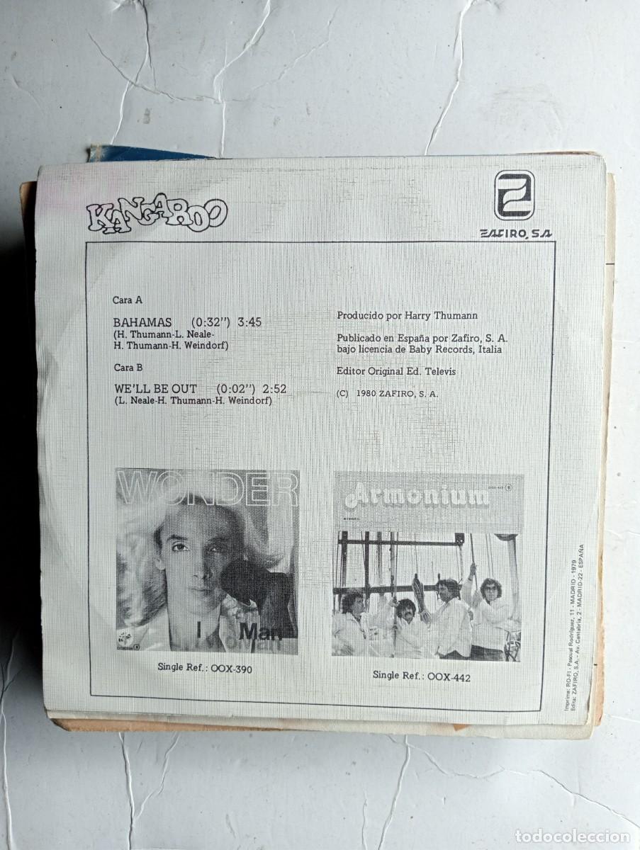 Discos de vinilo: Kangaroo - Bahamas 7&rdquo; single 1980 PROMO - Foto 2