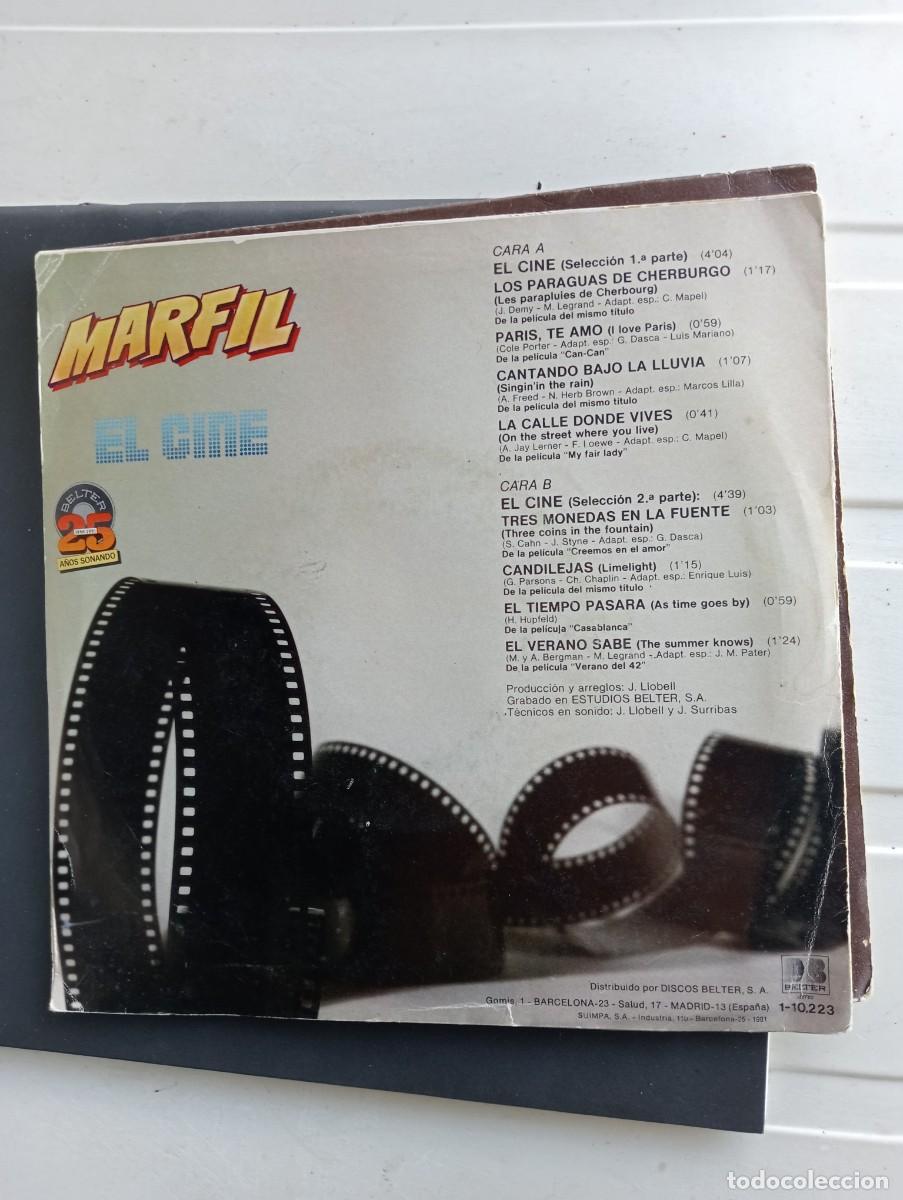 Discos de vinilo: Marfil - El Cine 7&rdquo; single 1981 - Foto 2