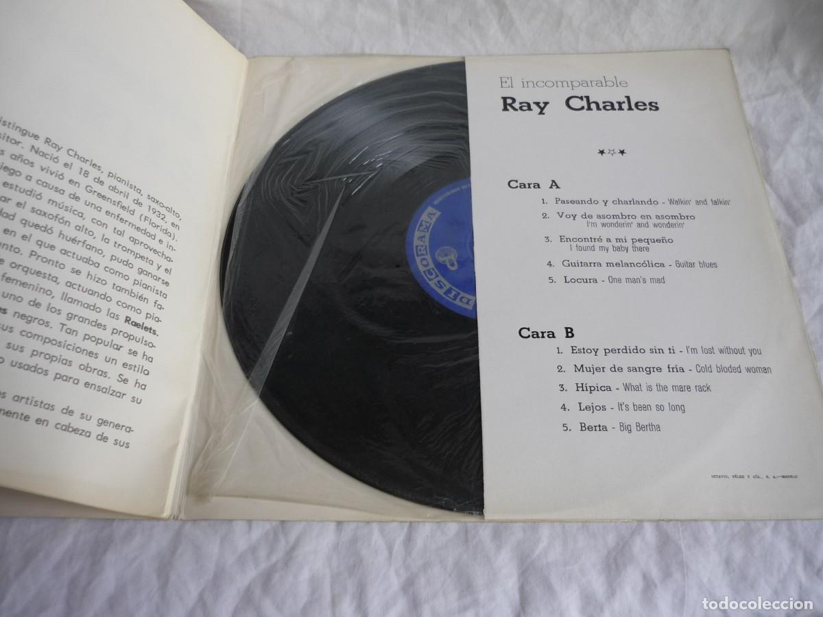 Discos de vinilo: LP vinilo Ray Charles el incomparable 1966, con libreto de presentaci&oacute;n - Foto 5