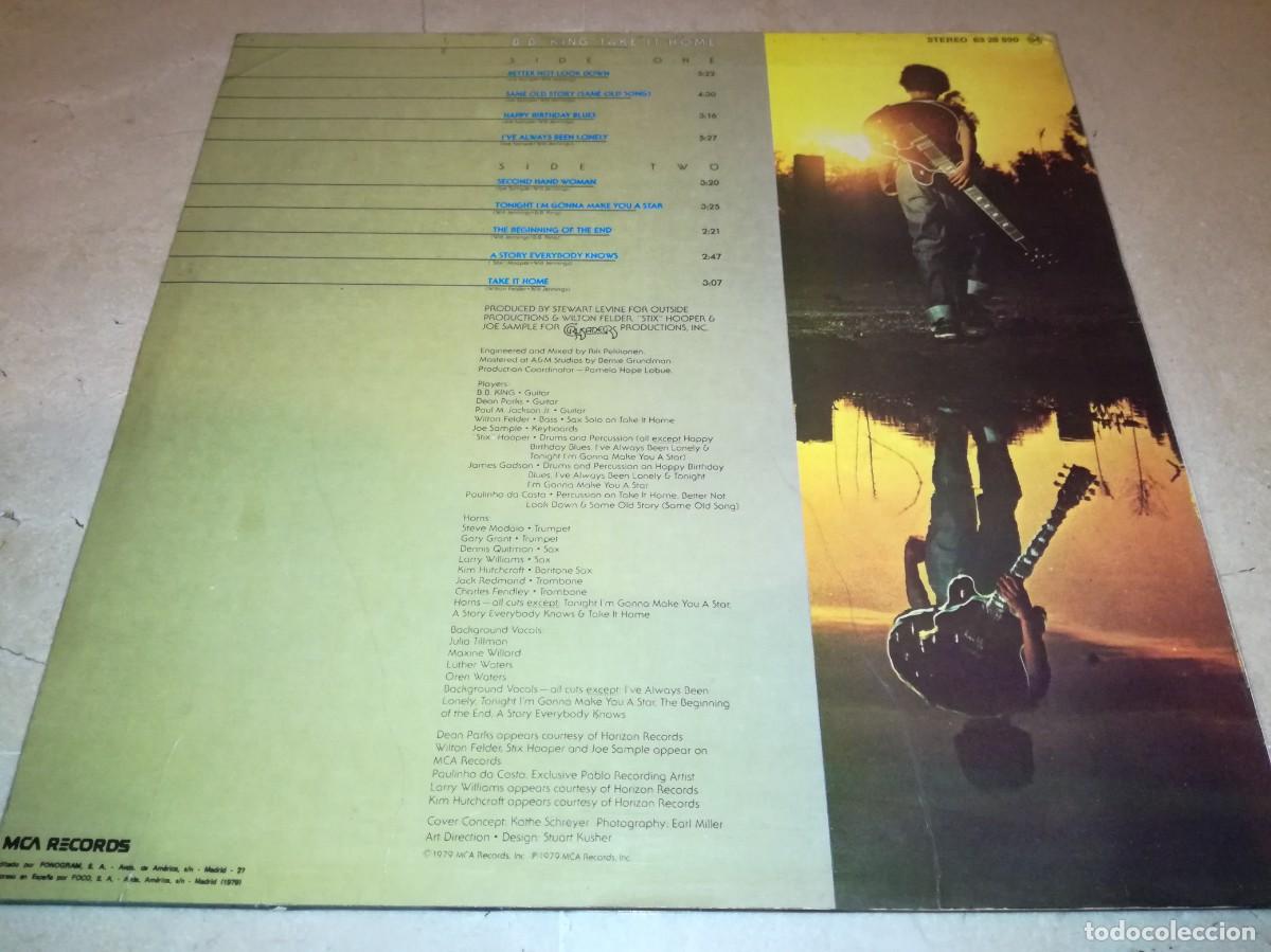 Discos de vinilo: B.B. KING-TAKE IT HOME-ORIGINAL ESPA&Ntilde;OL 1979 - Foto 2