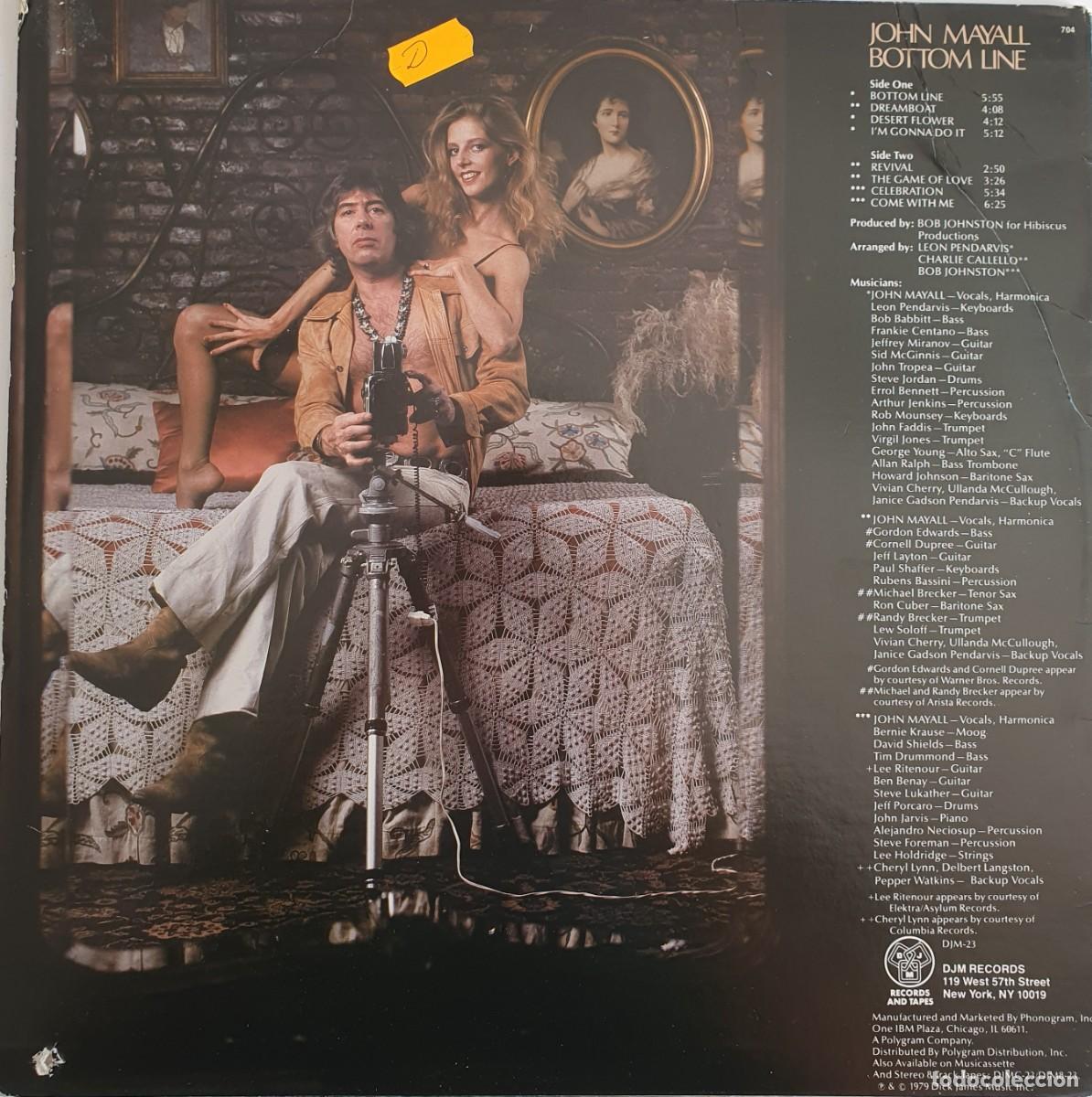 Discos de vinilo: John Mayall - &rdquo;Bottom Line&rdquo; LP. - Foto 2