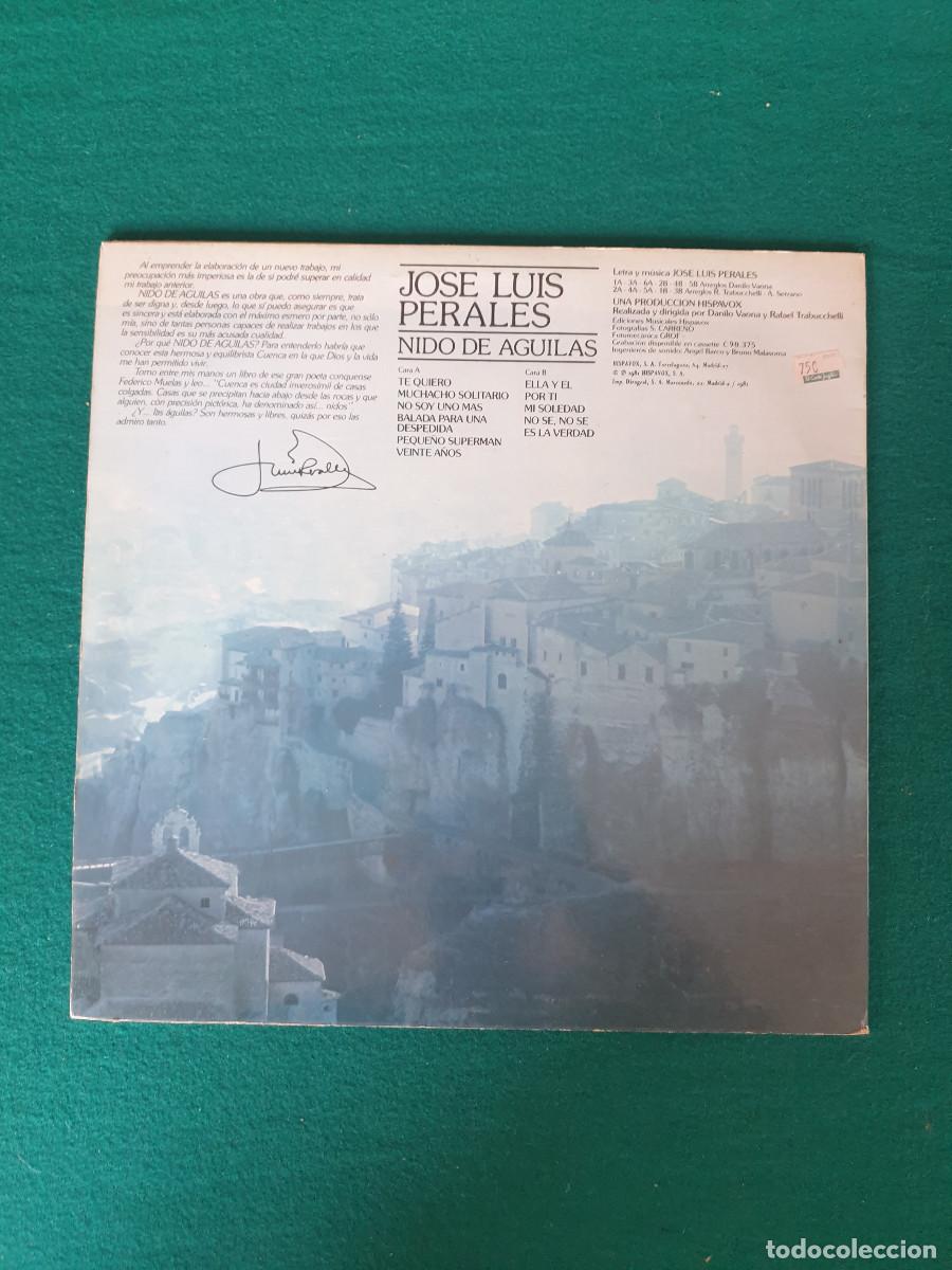Discos de vinilo: Jose Luis Perales &ndash; Nido De &Aacute;guilas - Foto 2