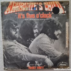 Discos de vinilo: SINGLE - APHRODITES CHILD - IT'S FIVE O'CLOCK (SON LAS CINCO EN PUNTO) - 1970
