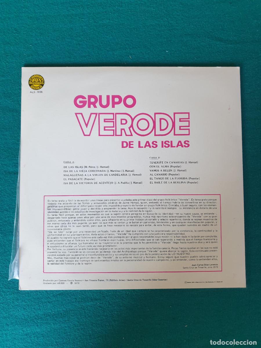 Discos de vinilo: GRUPO VERODE ....... - Foto 2