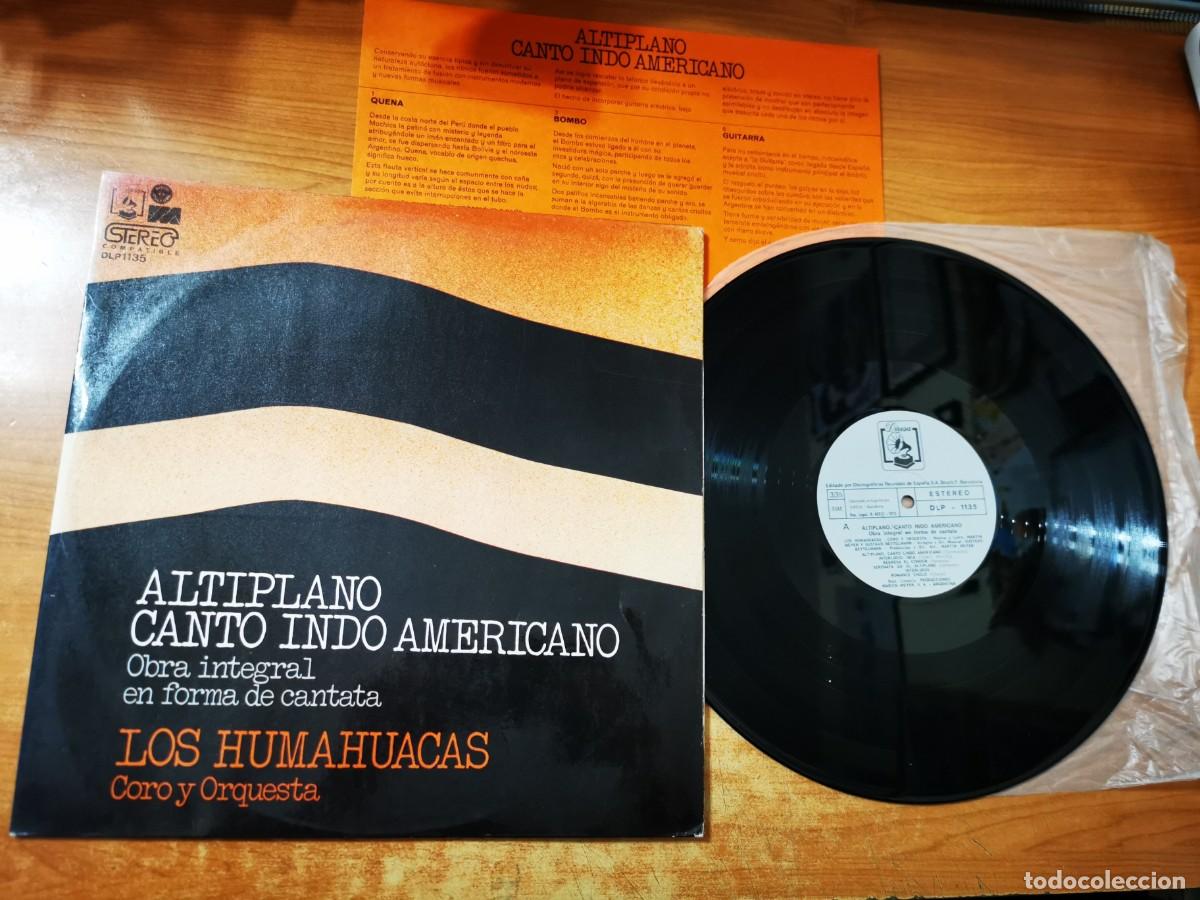 Discos de vinilo: LOS HUMAHUACAS Altiplano canto indo americano LP VINILO DEL A&Ntilde;O 1973 ESPA&Ntilde;A CON ENCARTE 12 TEMAS