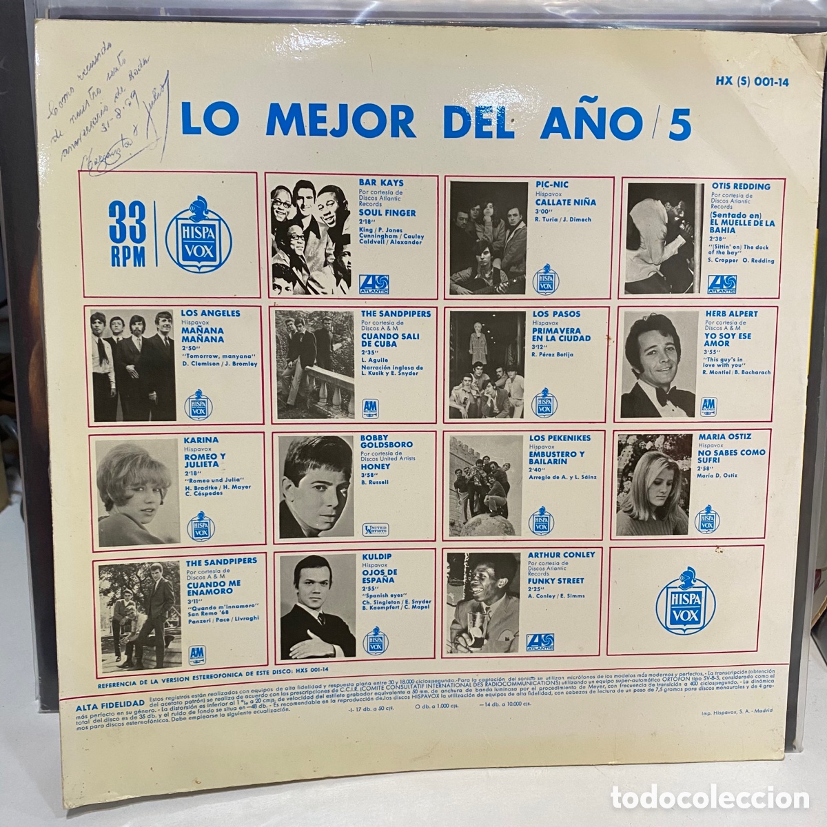 Discos de vinilo: Lo Mejor Del A&ntilde;o Vol. 5 (LP, Comp) - Foto 2