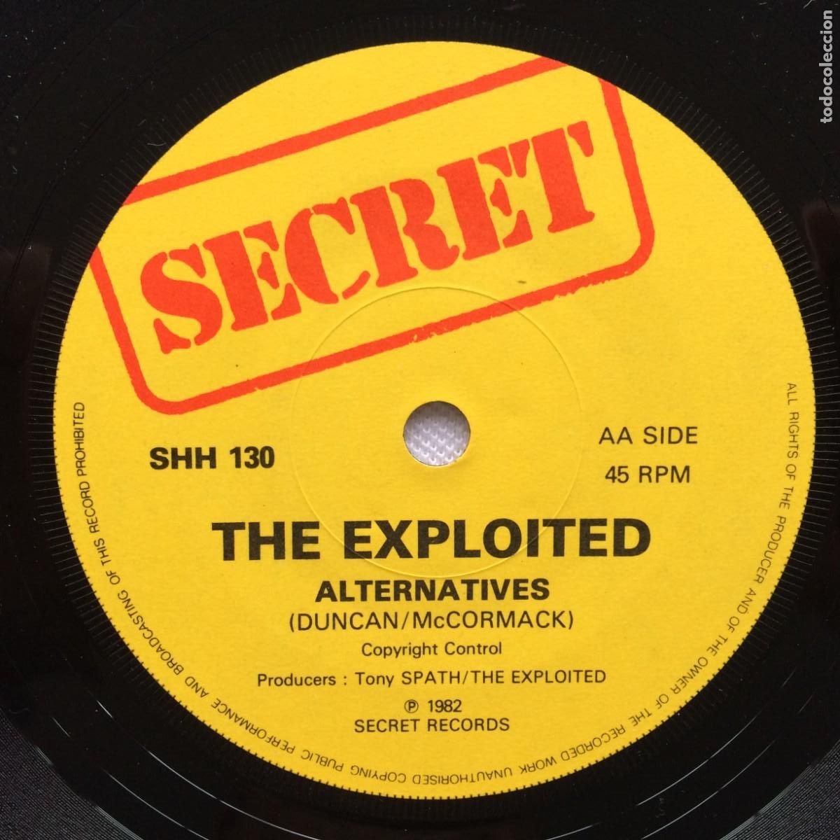 Discos de vinilo: The Exploited &lrm;&ndash; Attack / Alternative , UK 1982 Secret Records - Foto 3