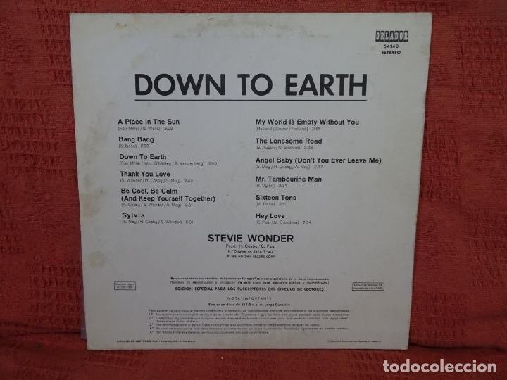 Discos de vinilo: STEVIE WONDER LP-DOWN TO EARTH - Foto 2