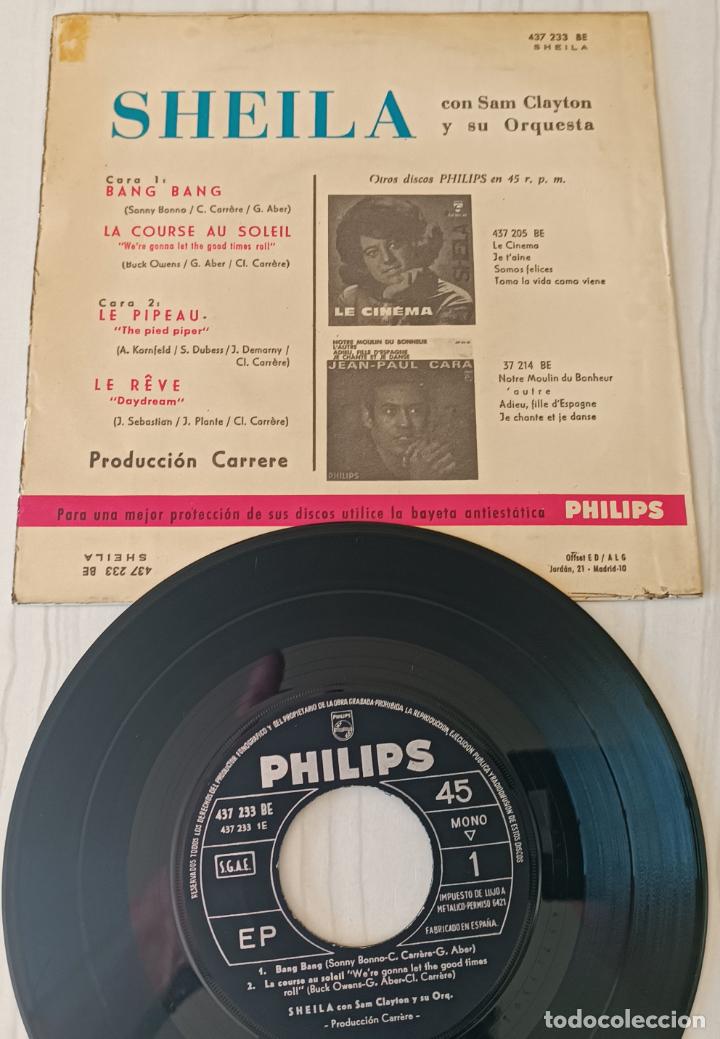 Discos de vinilo: SHEILA - BANG, BANG + 3 TEMAS PHILIPS - 1966 - Foto 2
