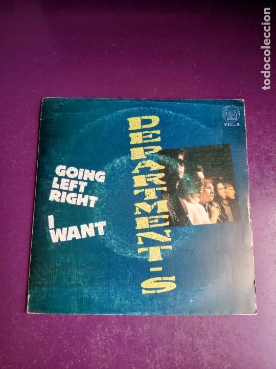Discos de vinil: DEPARTMENT S SG VICTORIA STIFF 1981 - GOING LEFT RIGHT &middot; I WANT - NEW WAVE - PUNK POP 80'S NUEVO