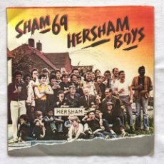 Discos de vinilo: SHAM 69 ‎– HERSHAM BOYS / I DON'T WANNA (LIVE) / TELL US THE TRUTH (LIVE) , UK 1979 POLYDOR