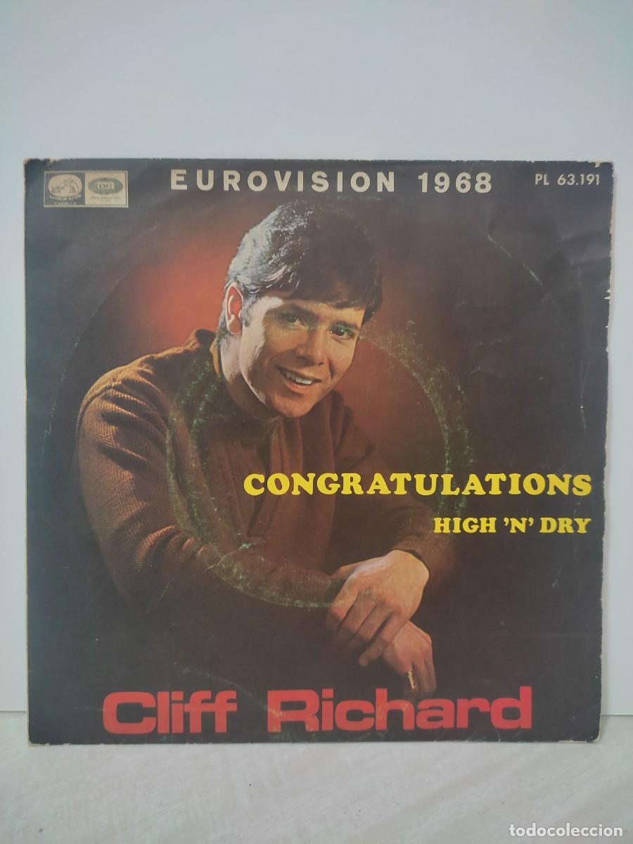 Discos de vinilo: Cliff Richard. Congratulations. Eurovision 1968 - Foto 1