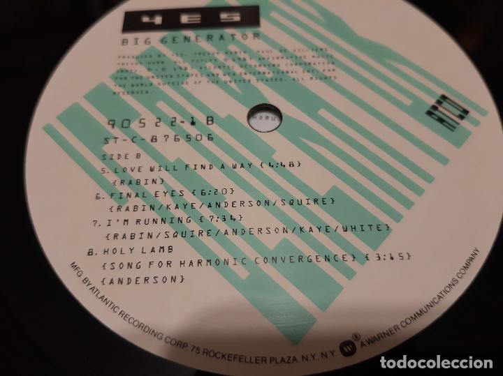 Discos de vinilo: YES -BIG GENERATOR- (1987) LP DISCO VINILO - Foto 9
