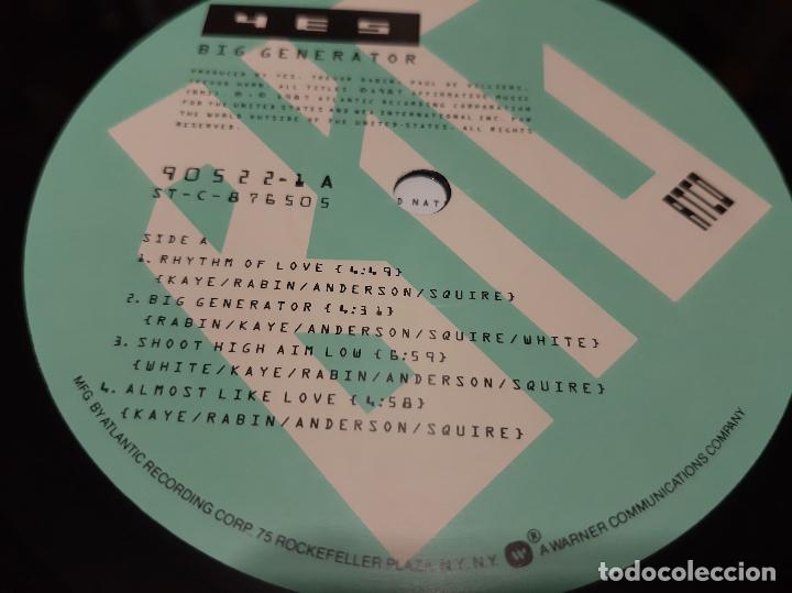 Discos de vinilo: YES -BIG GENERATOR- (1987) LP DISCO VINILO - Foto 10