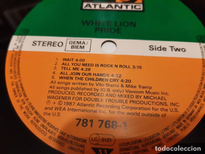 Discos de vinilo: WHITE LION -PRIDE- (1987) LP DISCO VINILO - Foto 9