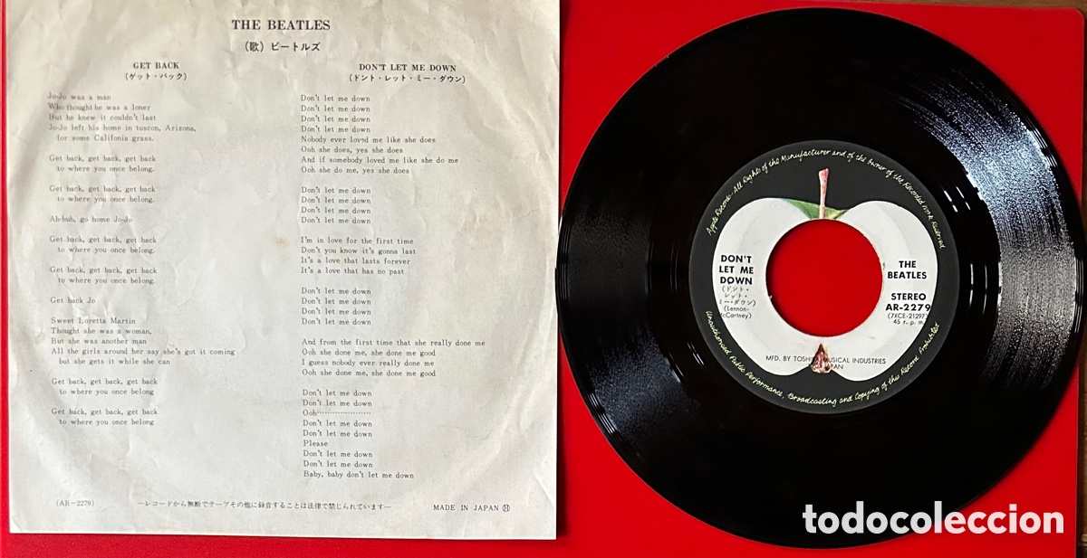 Discos de vinilo: The Beatles. Single japon&eacute;s. - Foto 2