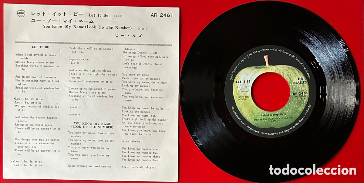 Discos de vinilo: The Beatles. Single japon&eacute;s. - Foto 2