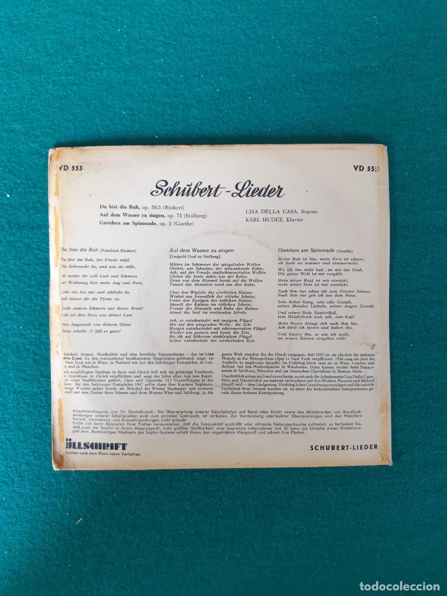 Discos de vinilo: Lisa Della Casa , Schubert &ndash; Lieder - Foto 2