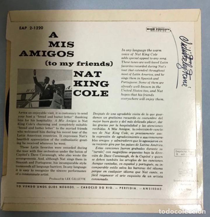 Discos de vinilo: NAT KING COLE, A MIS AMIGOS - Foto 3