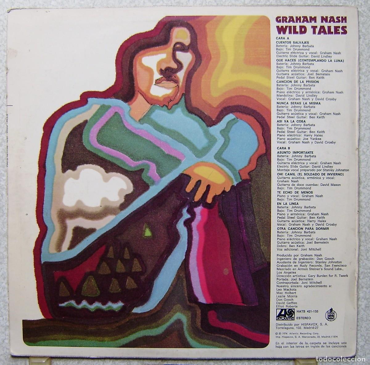 Discos de vinilo: GRAHAM NASH .WILD TALES - Foto 2