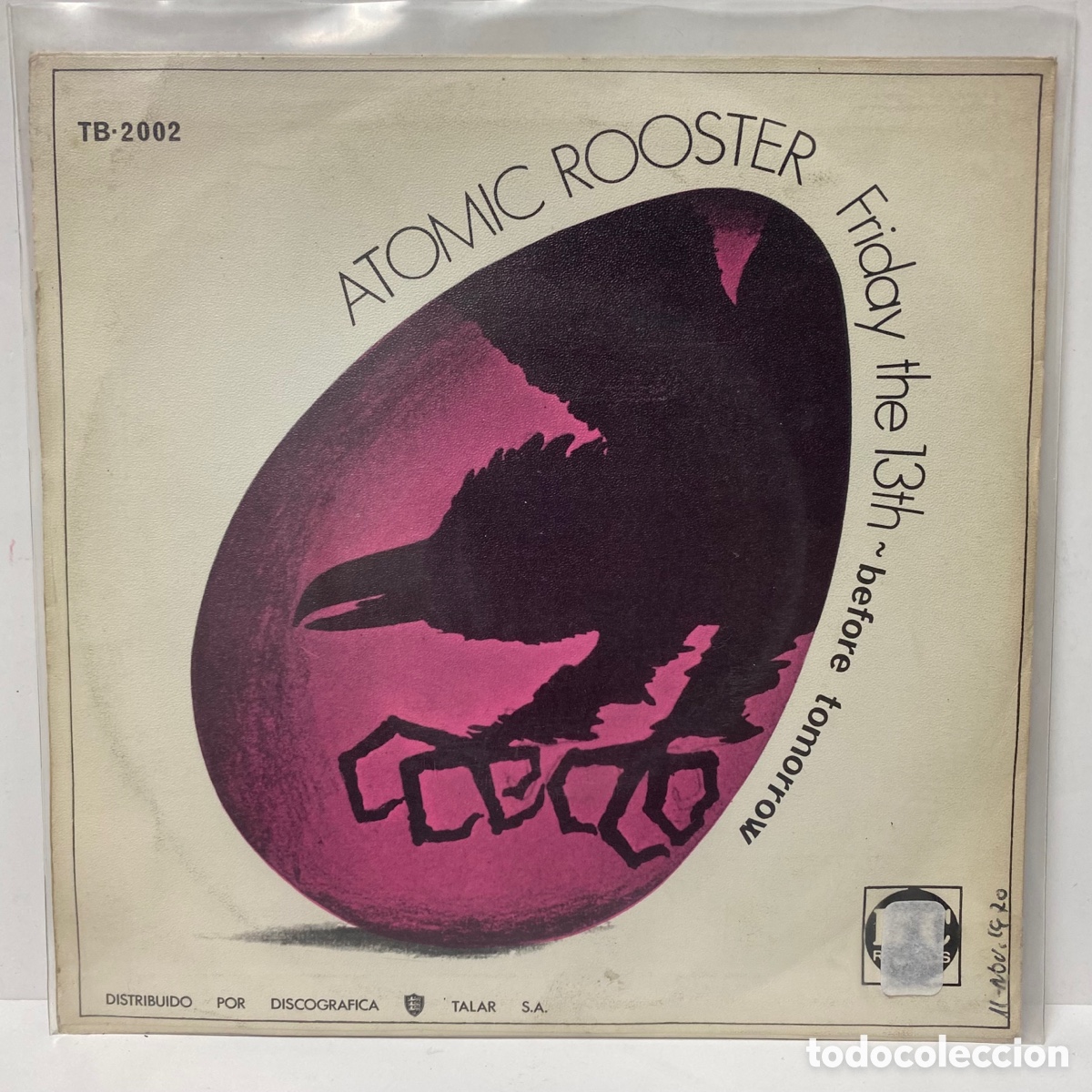 Discos de vinilo: Atomic Rooster - Friday The 13th / Before Tomorrow (7&rdquo;, Single) - Foto 2