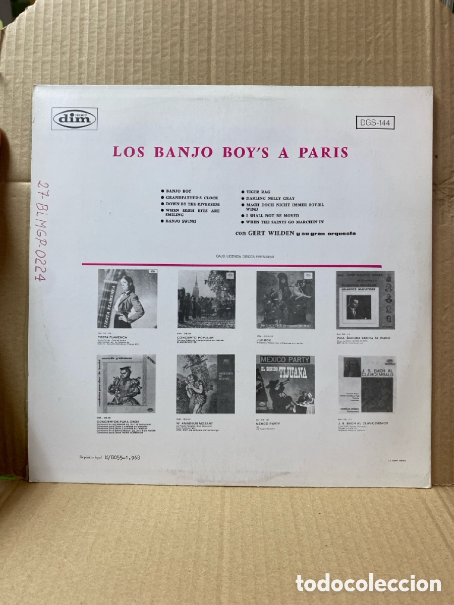 Discos de vinilo: LP BANJO BOY&rsquo;S A PAR&Iacute;S. Vinilo como nuevo - Foto 2