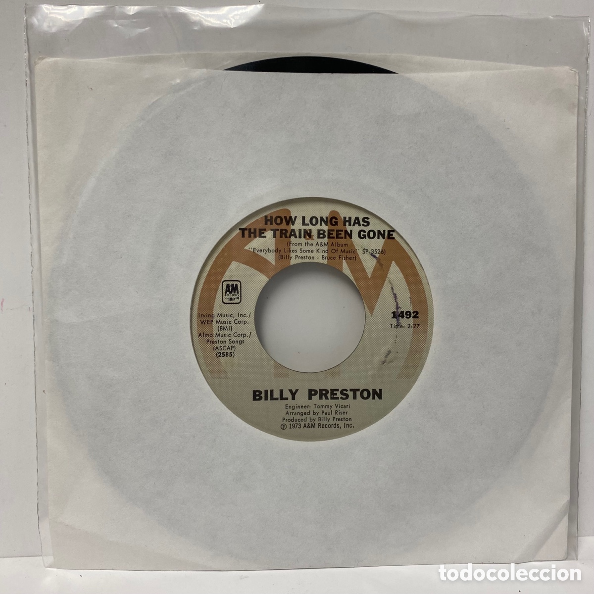Discos de vinilo: Billy Preston - Youre So Unique (7&rdquo;, Single) - Foto 1
