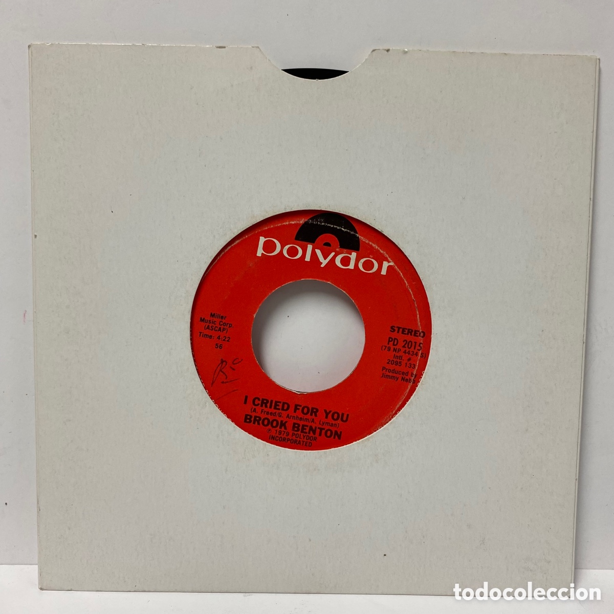 Discos de vinilo: Brook Benton - I Cried For You (7&rdquo;, Single) - Foto 1
