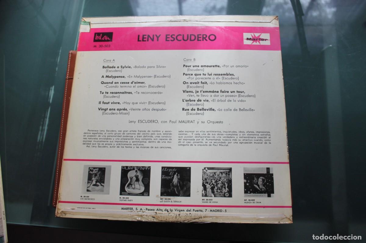 Discos de vinilo: LENY ESCUDERO - BALADA PARA SILVIA - Foto 2