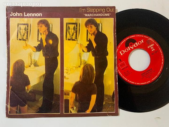 Disques de vinyle: single ep john lennon marchandome i'm stepping out edicion espa&ntilde;ola de 1984