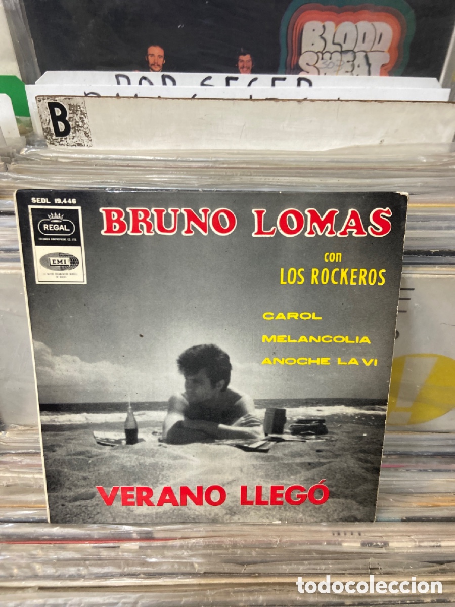 Discos de vinilo: Bruno lomas con los rockeros carol melancolia - Foto 1