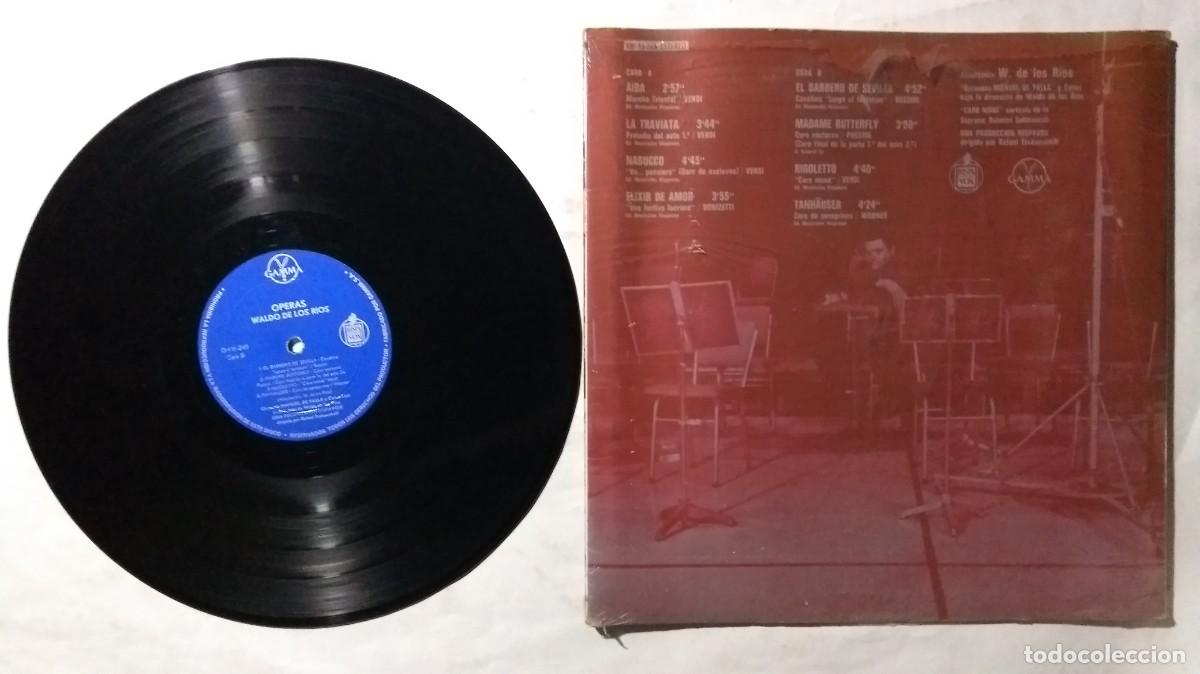 Discos de vinilo: WALDO DE LOS RIOS OPERAS LP IMPORTADO MEX DE COLECCION - Foto 2