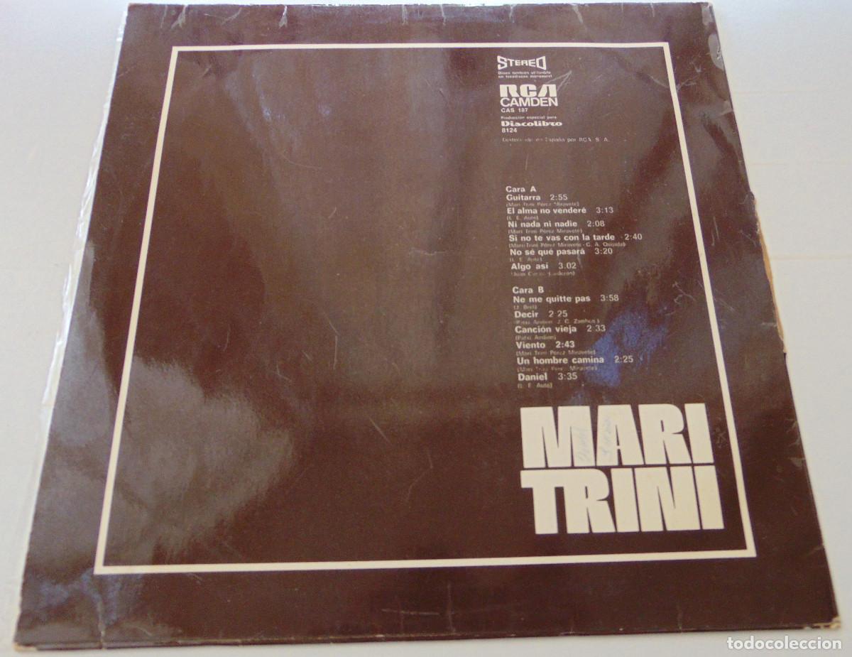 Discos de vinilo: MARI TRINI - LP RCA DISCOLIBRO 1971 - Foto 4