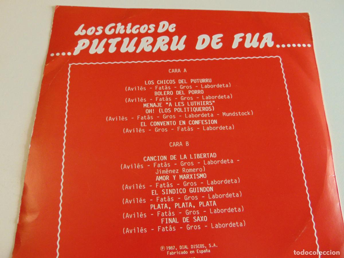 Discos de vinilo: LOS CHICOS DE ...PUTURRU DE FUA - LP 1987 - Foto 5