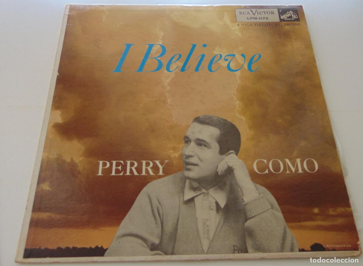 Discos de vinilo: PERRY COMO - I BELIEVE - LP USA - CON ORCHESTRA Y CHORUS - Foto 2