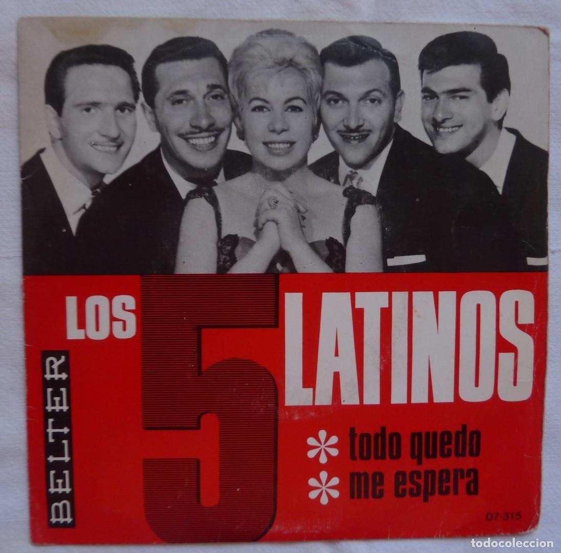 Discos de vinilo: LOS 5 LATINOS / ME ESPERA / 1966 / SINGLE - Foto 1