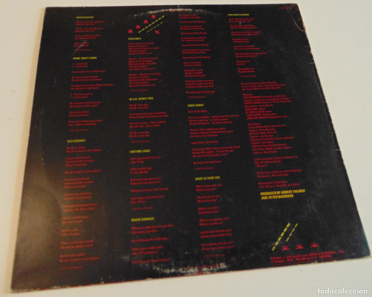 Discos de vinilo: PETER BAUMANN - REPEAT REPEAT - LP 1981 - Foto 2