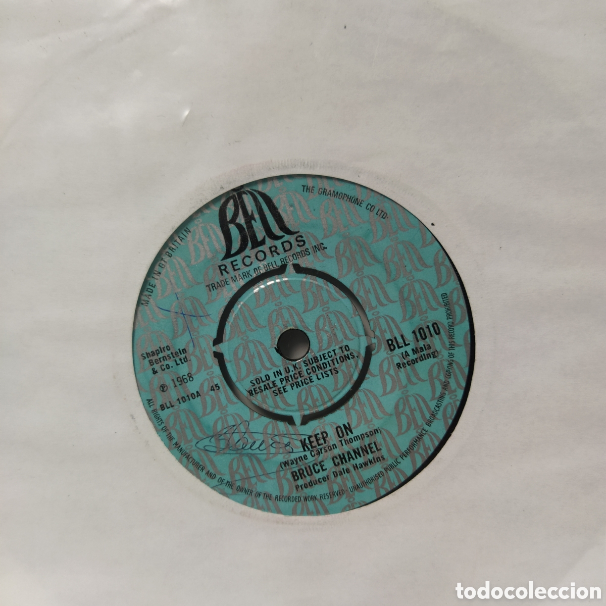 Discos de vinilo: Bruce Channel - Keep On (7&rdquo;, Single) - Foto 2