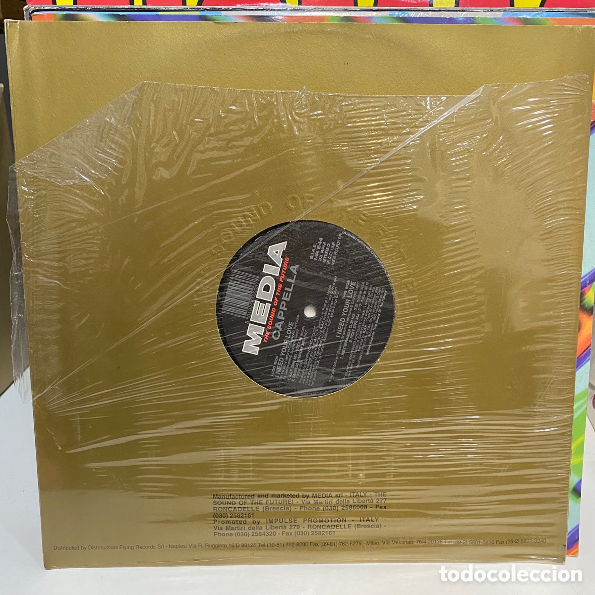 Discos de vinilo: Cappella - I Need Your Love (12&rdquo;) - Foto 1