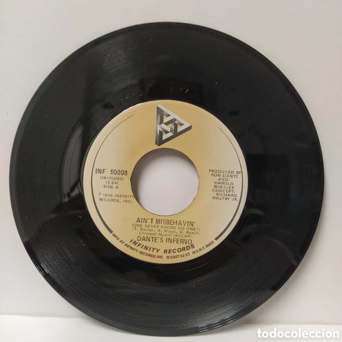Discos de vinilo: Dantes Inferno - Aint Misbehavin (One Never Knows Do One?) (7&rdquo;, Single) - Foto 1