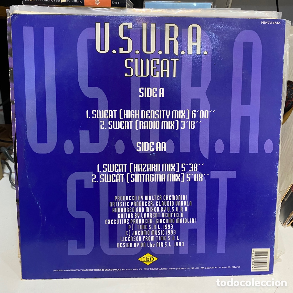 Discos de vinilo: U.S.U.R.A. - Sweat (12&rdquo;) - Foto 2