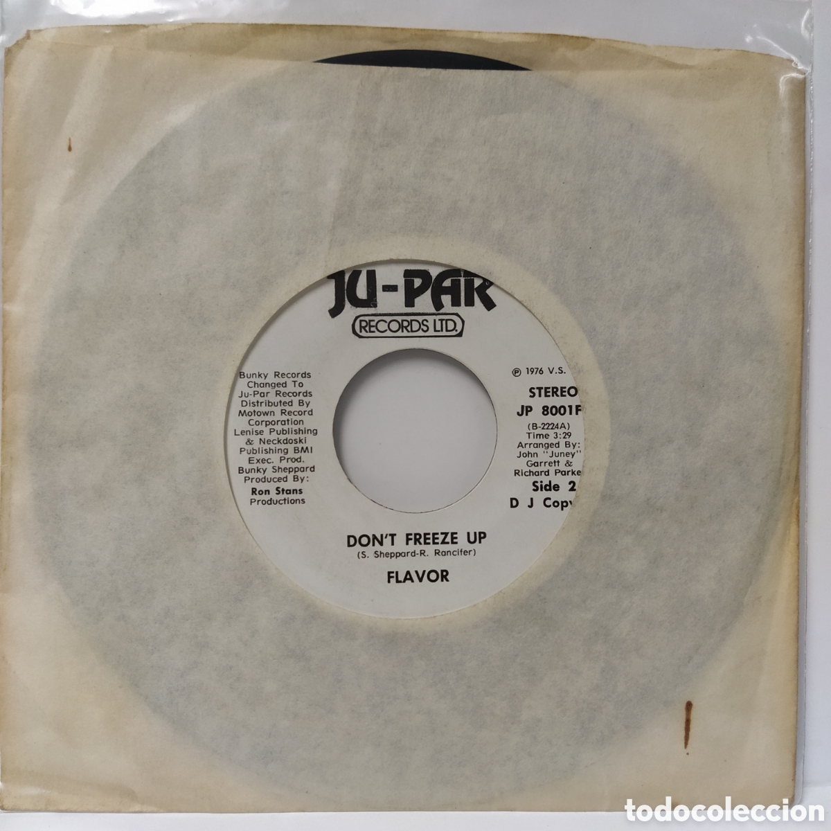 Discos de vinilo: Flavor - Dont Freeze Up (7&rdquo;, Single) - Foto 2