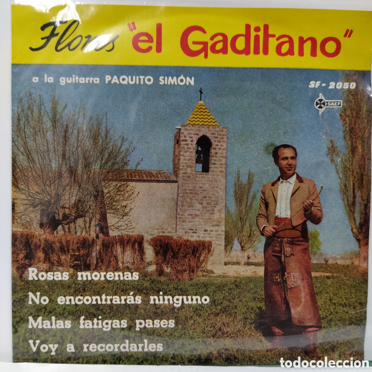 Discos de vinilo: Flores El Gaditano - Rosas Morenas (7&rdquo;, Single) - Foto 1