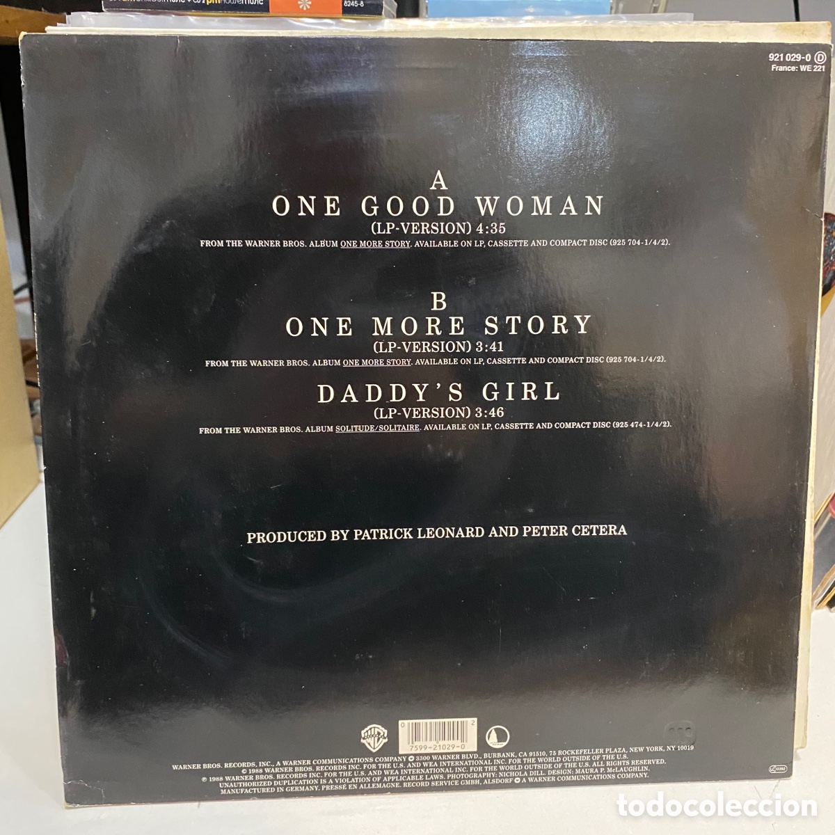 Discos de vinilo: Peter Cetera - One Good Woman (12&rdquo;) - Foto 2