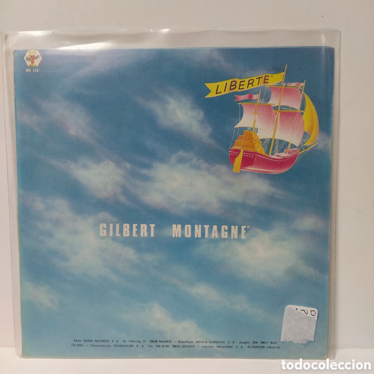 Discos de vinilo: Gilbert Montagn&eacute; - Libert&eacute; (7&rdquo;, Single) - Foto 2