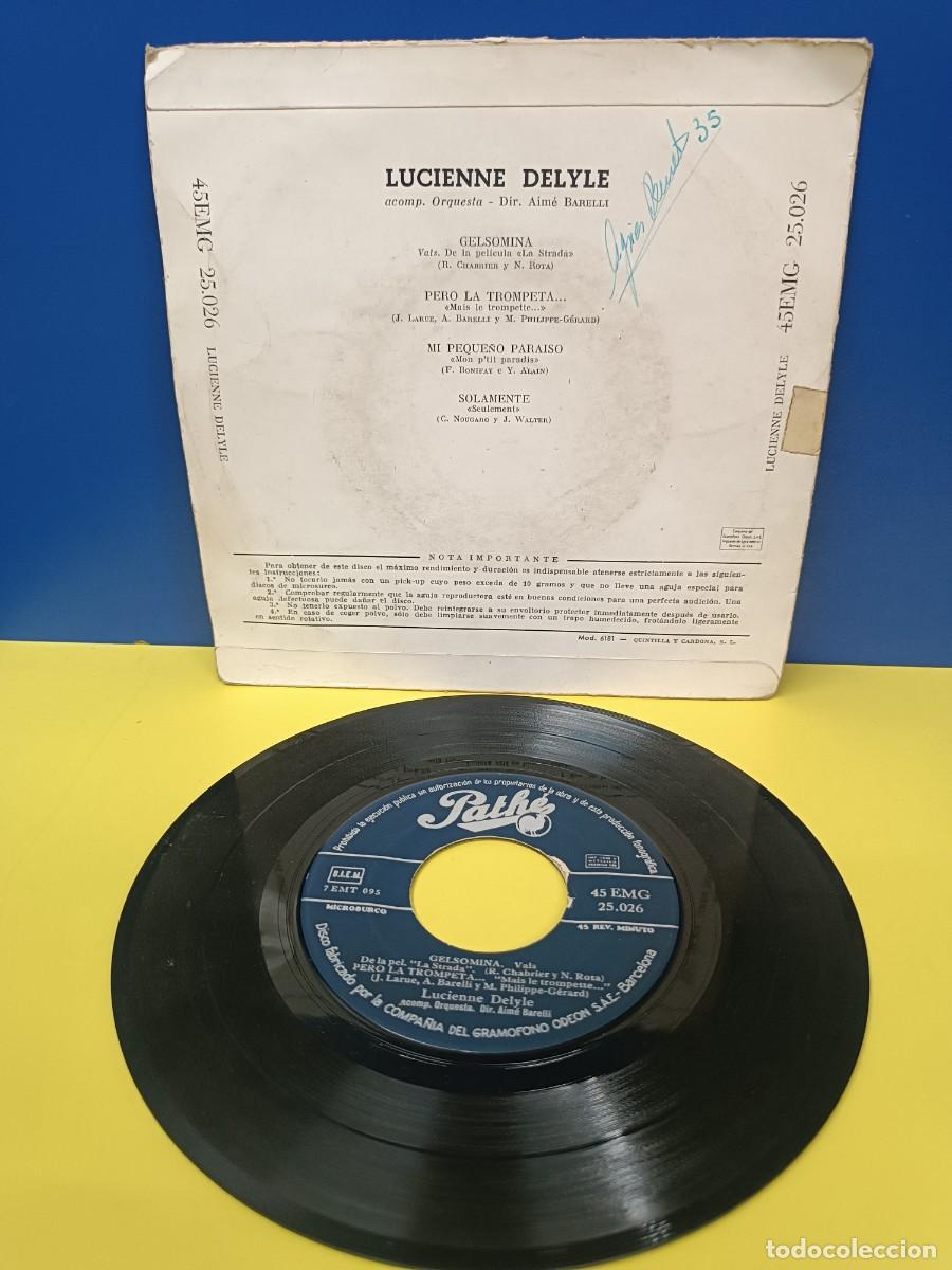 Discos de vinilo: LUCIENNE DELYLE - GELSOMINA - SINGLE DISCO DE VINILO - Foto 2