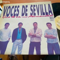 Discos de vinilo: VOCES DE SEVILLA (QUE SE VA MI HERMANDAD) MAXI ESPAÑA 1989 (B-43)