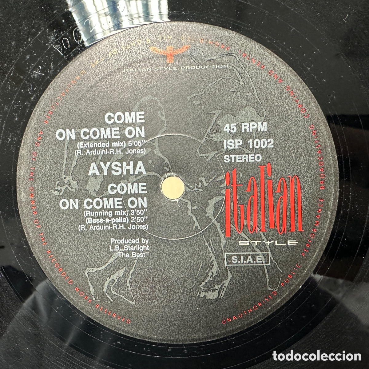 Discos de vinilo: Aysha - Come On Come On (12&rdquo;) - Foto 1